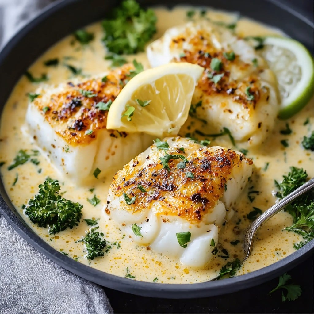 Baked Cod in Coconut Lemon Cream Sauce: Simple, Zesty Favorite