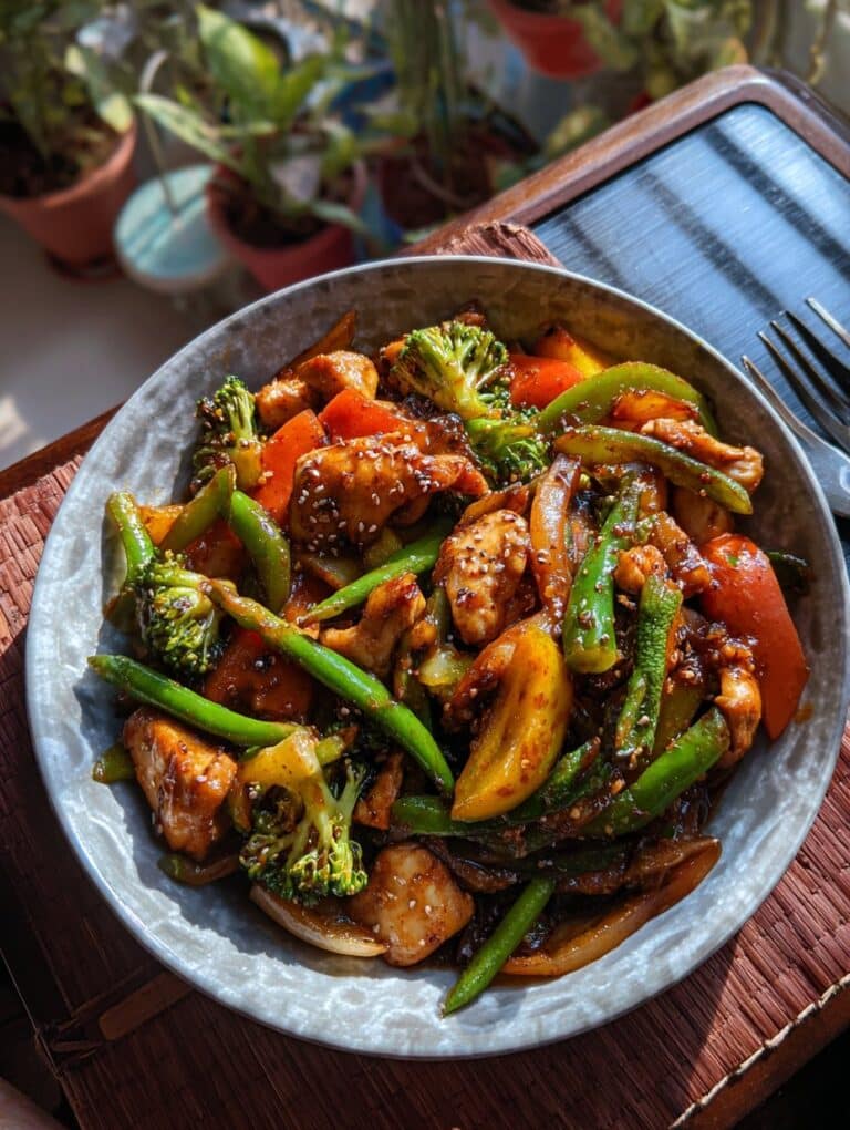 Chicken with Mixed Vegetable Stir Fry