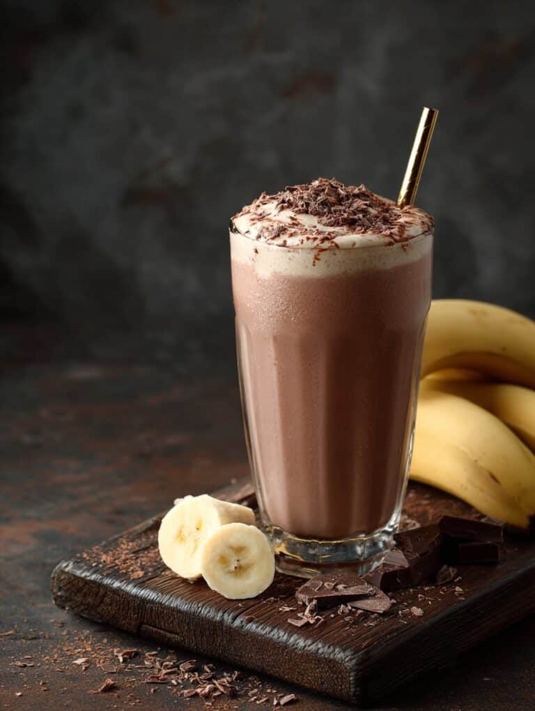 Chocolate banana smoothie