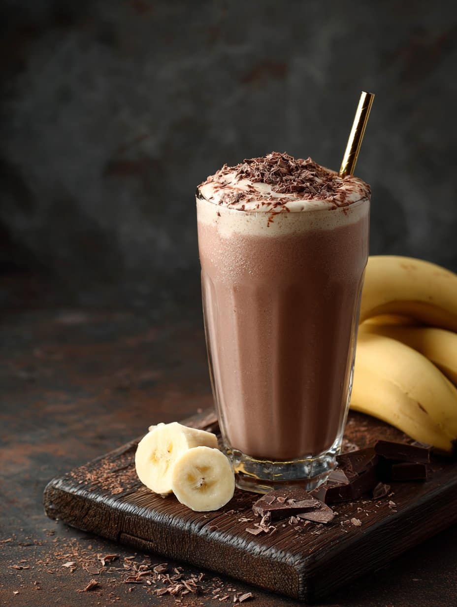 Chocolate banana smoothie