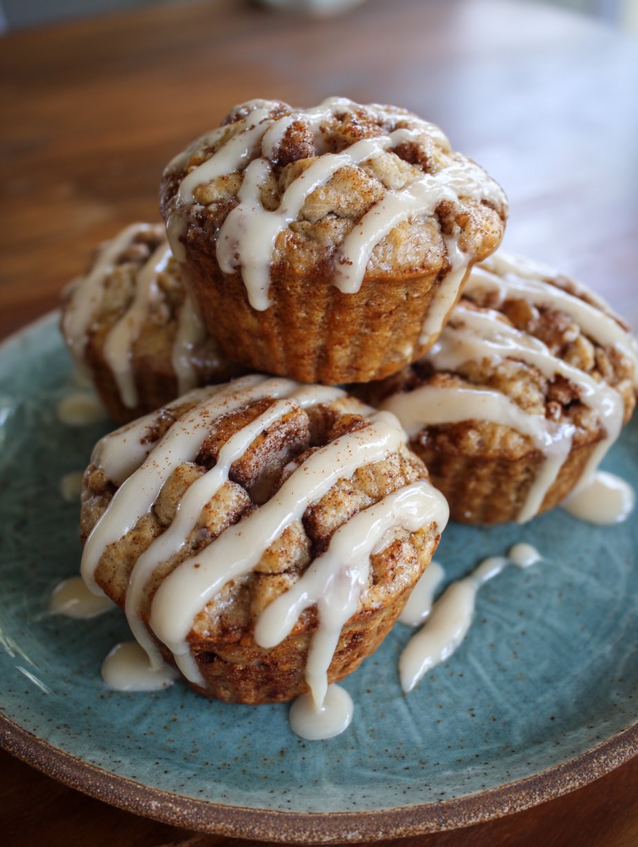 Cinnamon Roll Protein Muffins