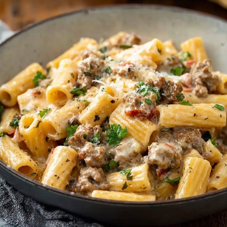 Creamy Italian Sausage Rigatoni: My Go-To Hearty Pasta Dinner