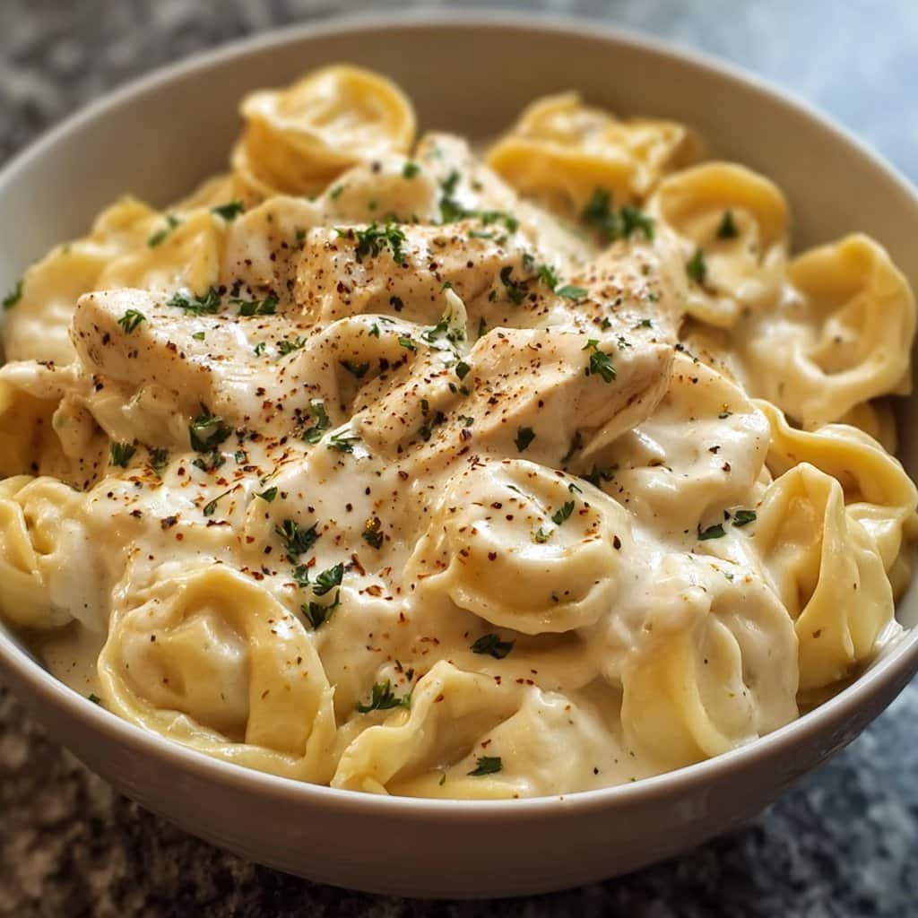 Crockpot Chicken Alfredo Tortellini: My Cozy Go-To Dinner
