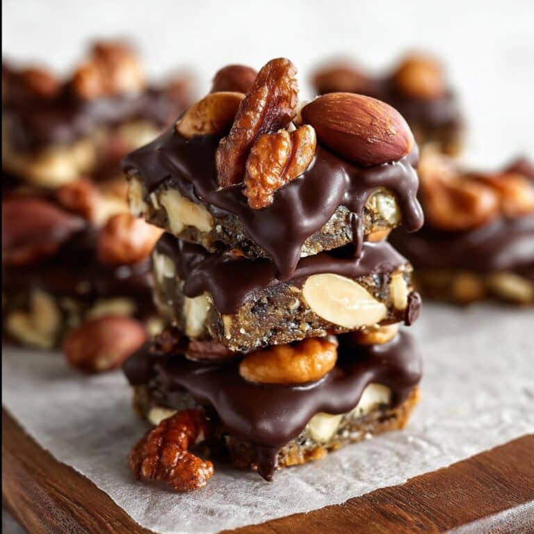 Dark Chocolate Nut Squares: My Favorite Chunky, Nutty Treat