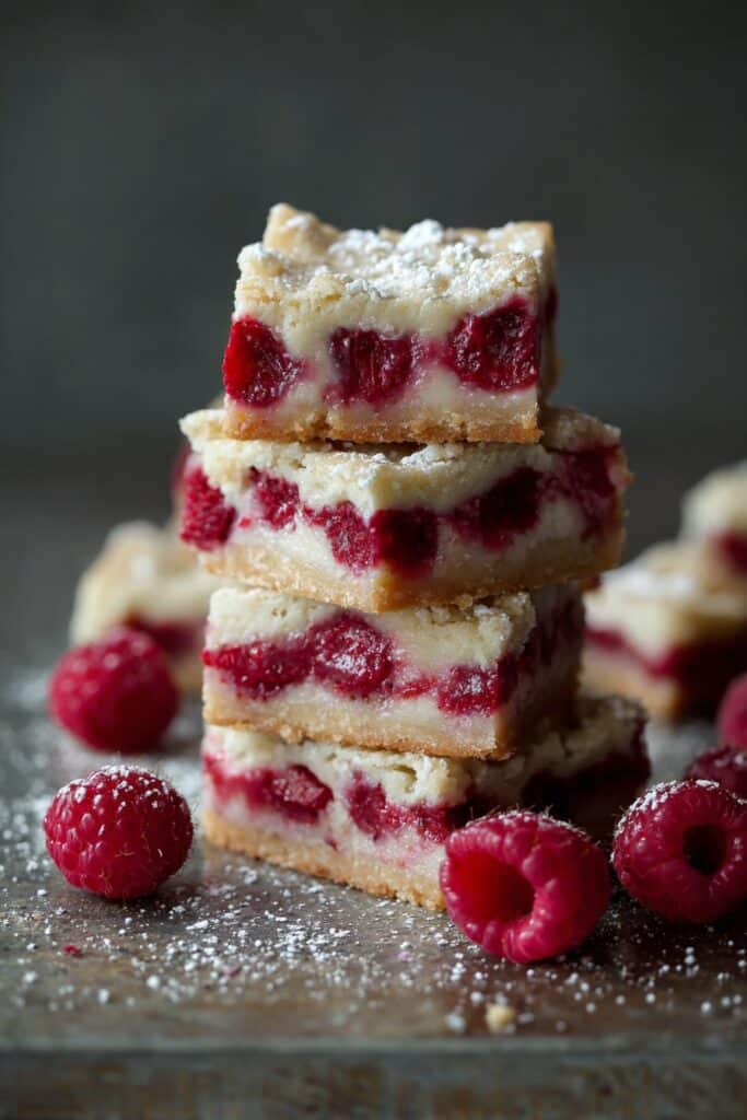 Five Ingredient Raspberry Shortbread Bars