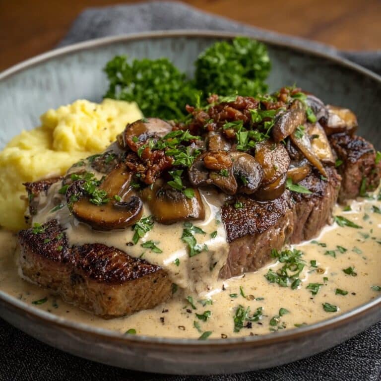 Haunted Bourbon Garlic Cream Steak: My Spooky Steak Secret