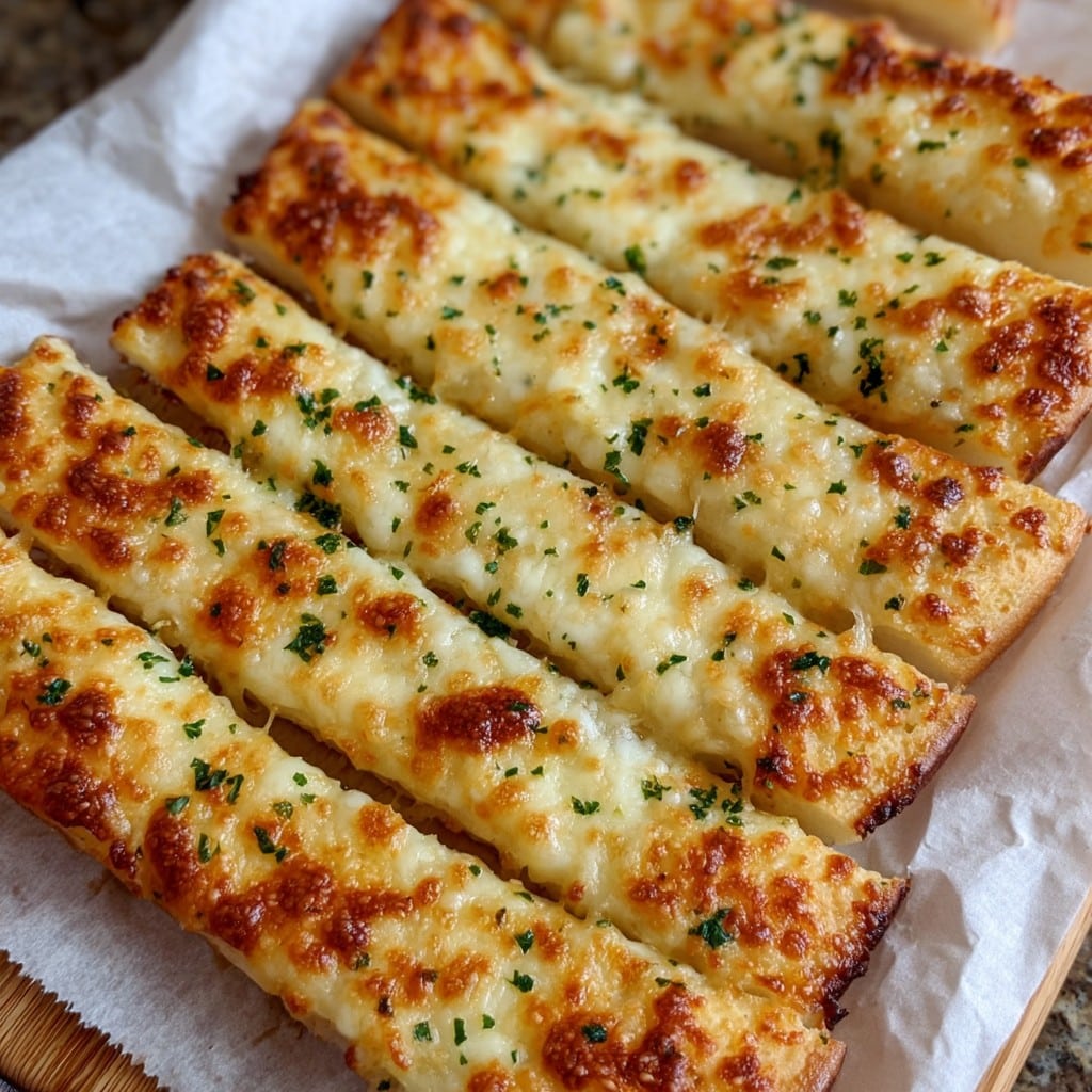 Homemade Cheesy Garlic Breadsticks: A Loved Family Snack