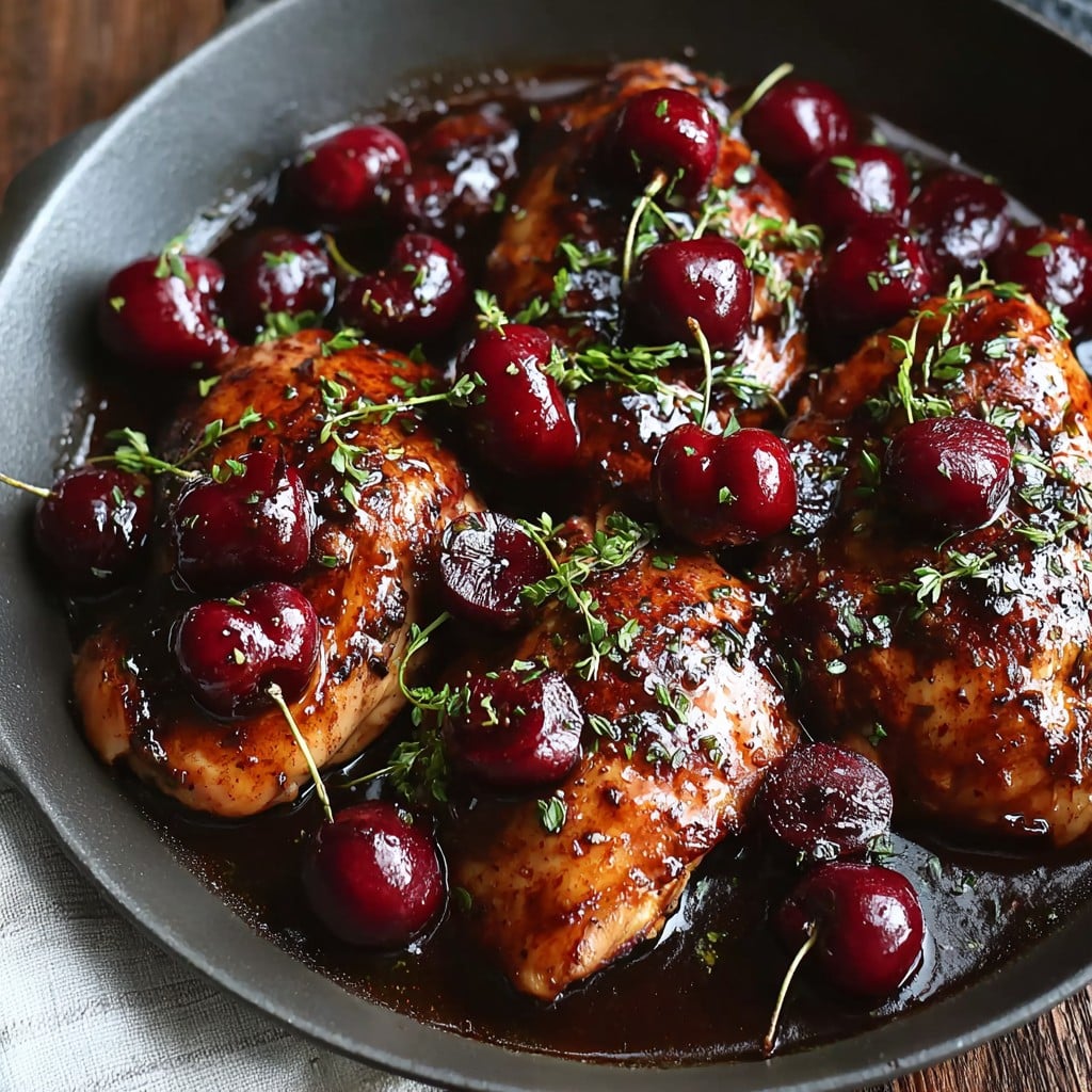 Homemade Cherry Balsamic Glazed Chicken: A Cozy Kitchen Story
