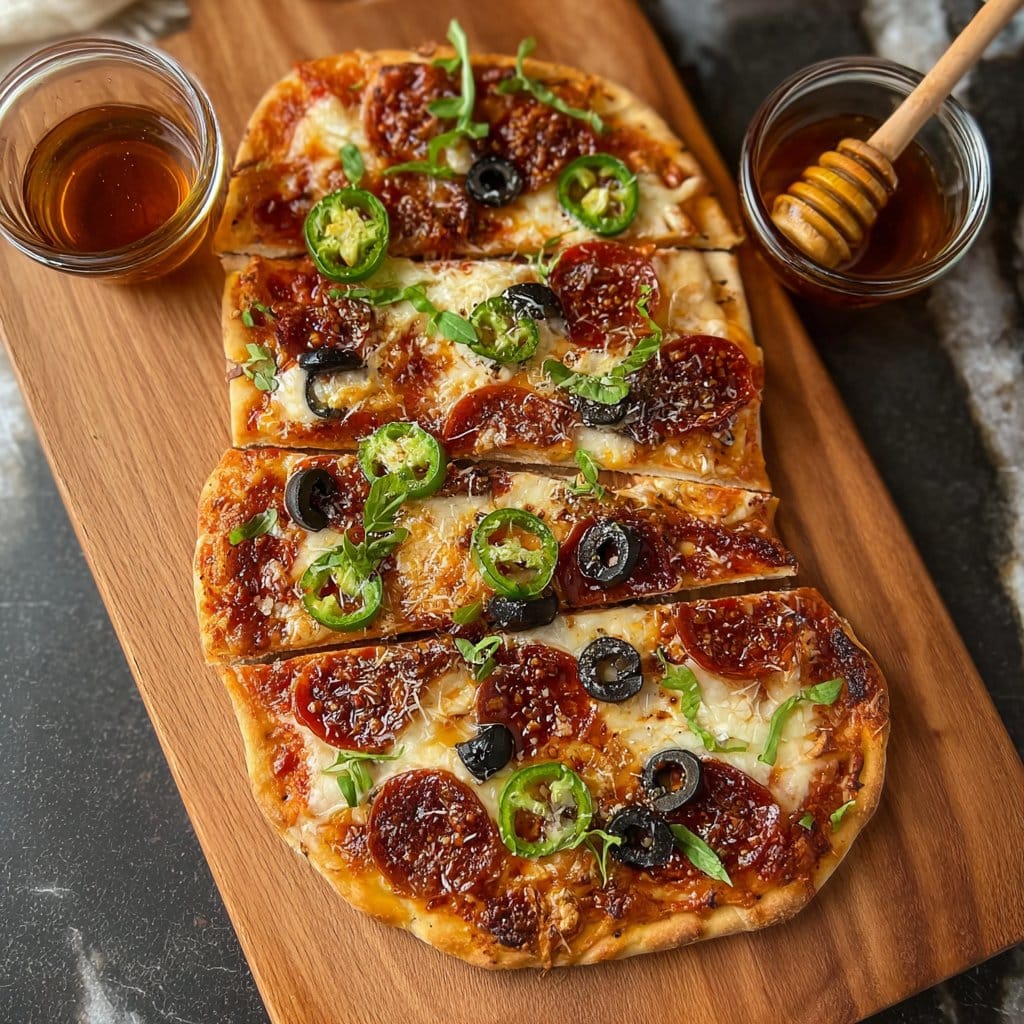 Hot Honey Flatbread Pizza