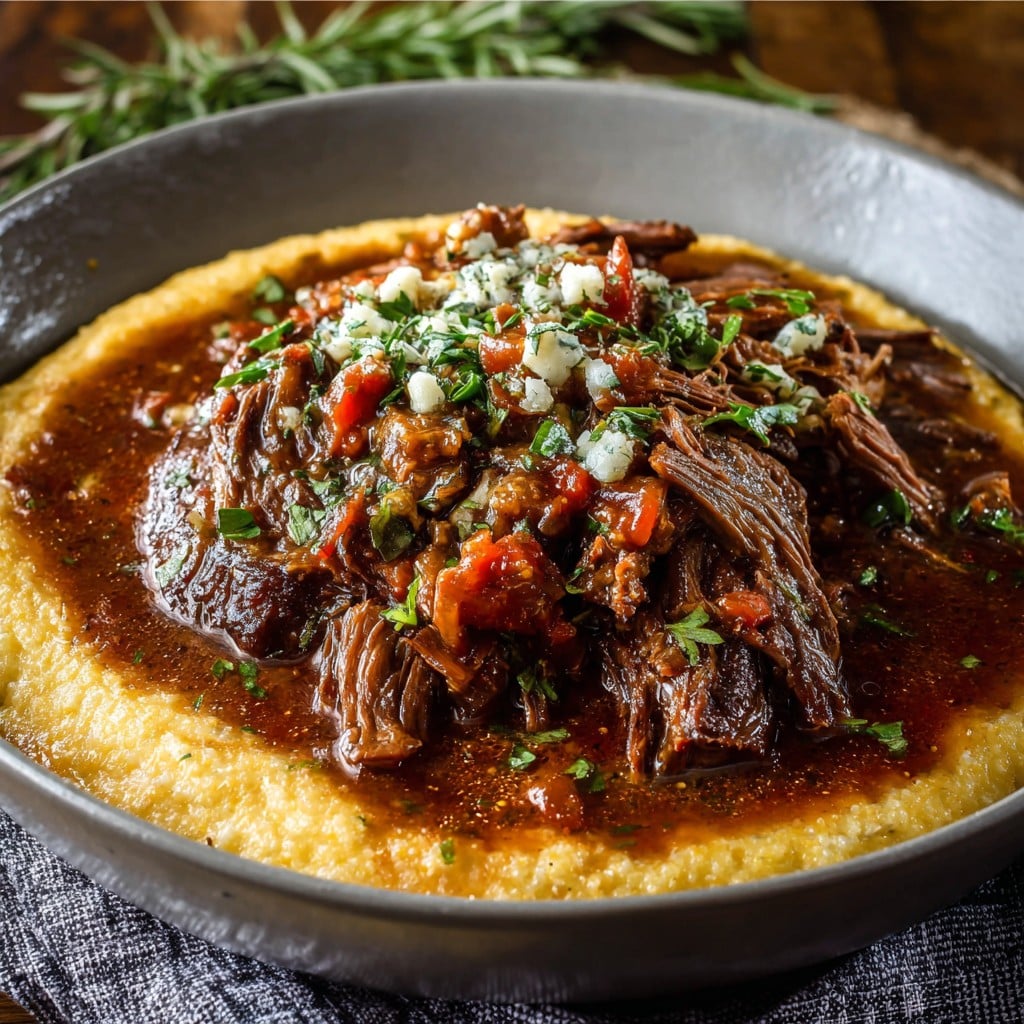 Italian Pot Roast Stracotto With Gorgonzola Polenta—My Cozy Sunday Ritual