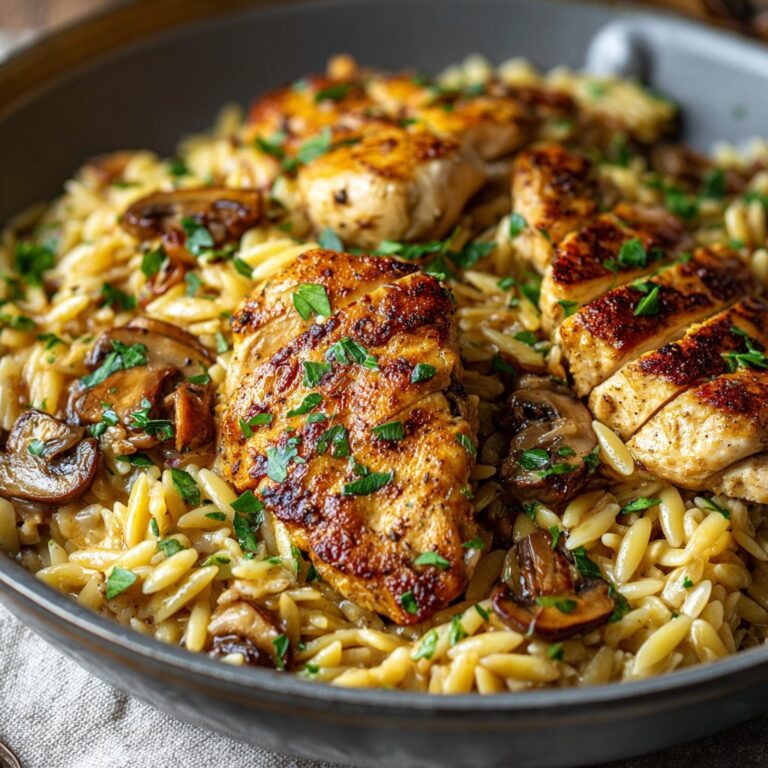 Marsala Chicken Orzo: A Cozy, Flavor-Packed Homemade Recipe