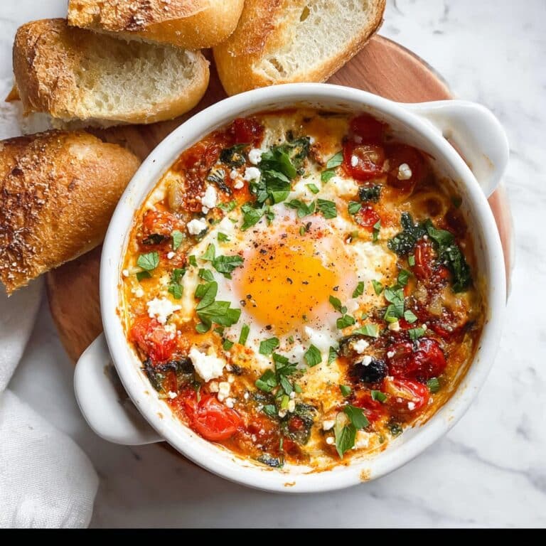 Mediterranean Baked Feta Eggs: My Go-To Cozy Breakfast