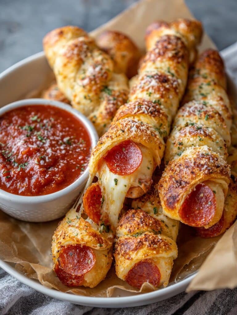 Pepperoni Pizza Roll Breadsticks