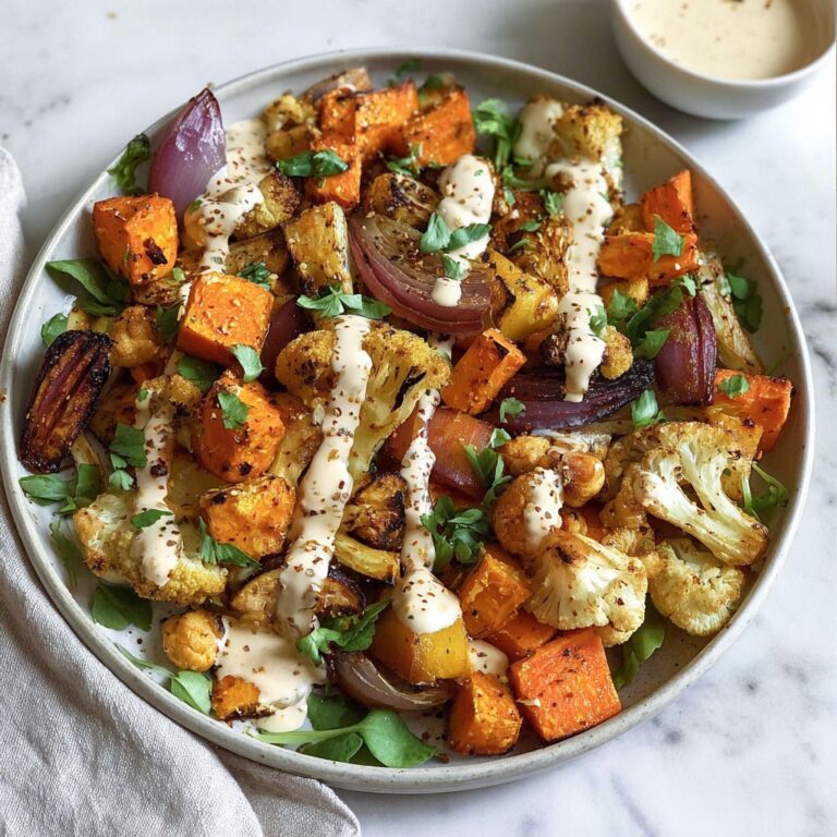 Roasted Veggie, Tahini Yogurt Sauce: My Go-To Dinner Win