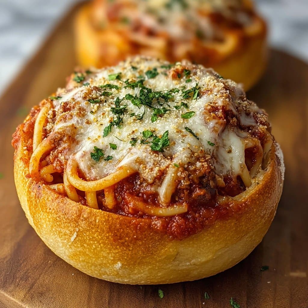 Spaghetti Garlic Bread Bowls: My Comfort Food Twist