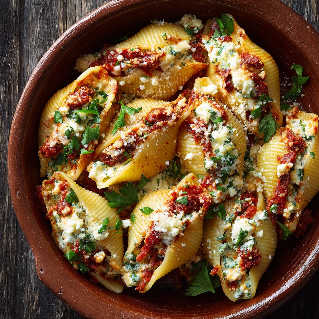 Sun-Dried Tomato and Ricotta Stuffed Shells: My Cozy Pasta Go-To
