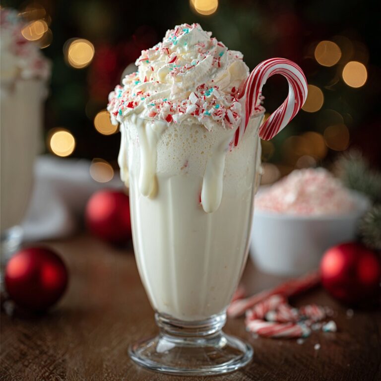 Tasty Peppermint Christmas Float: Festive Fun in a Glass