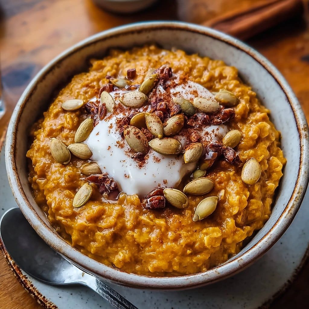 Warm Spiced Pumpkin Oatmeal — Cozy, Homemade Breakfast Joy