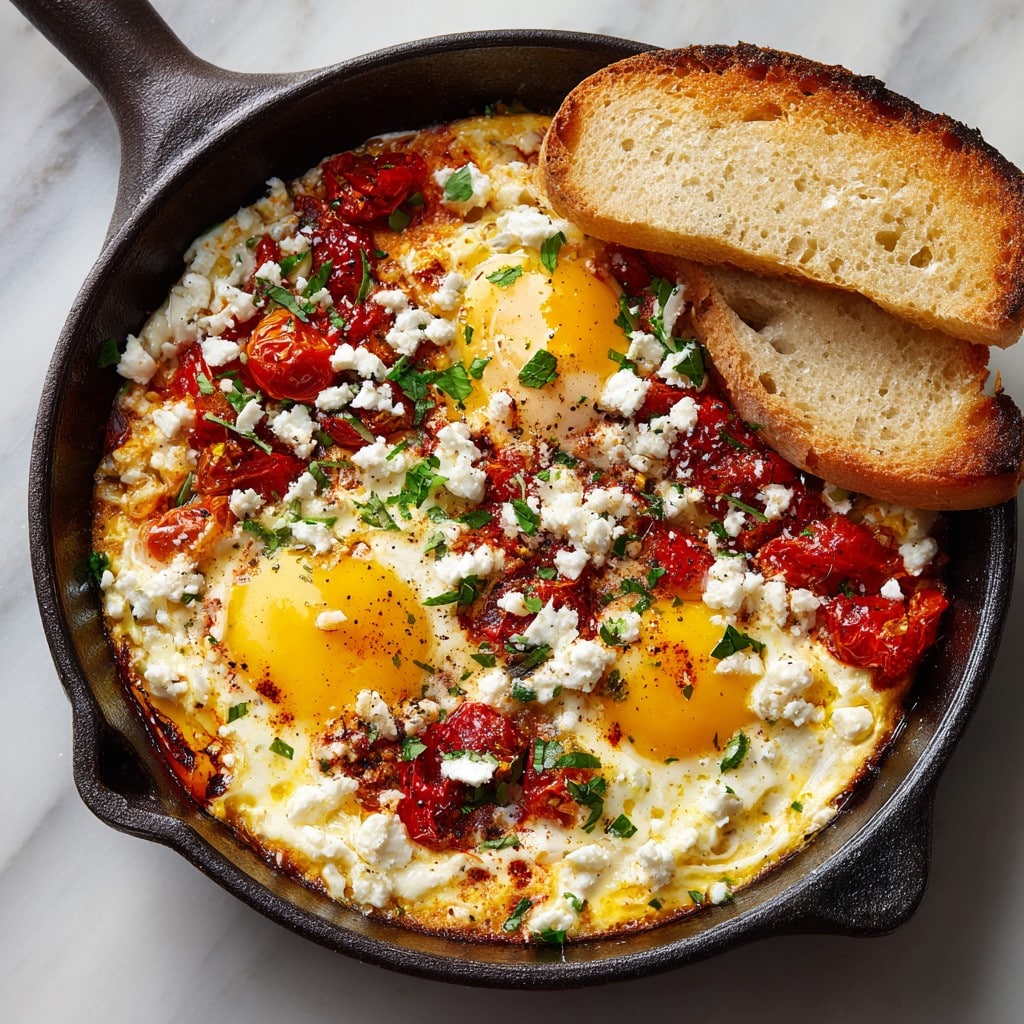 Baked Feta Eggs