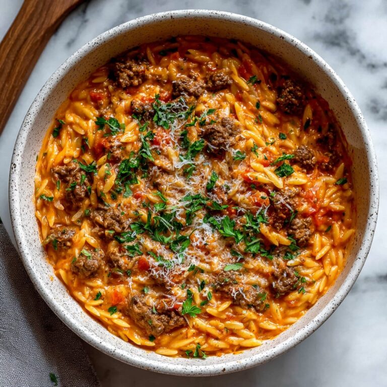 Beef Orzo Recipe with a Tomato Cream Sauce You’ll Crave