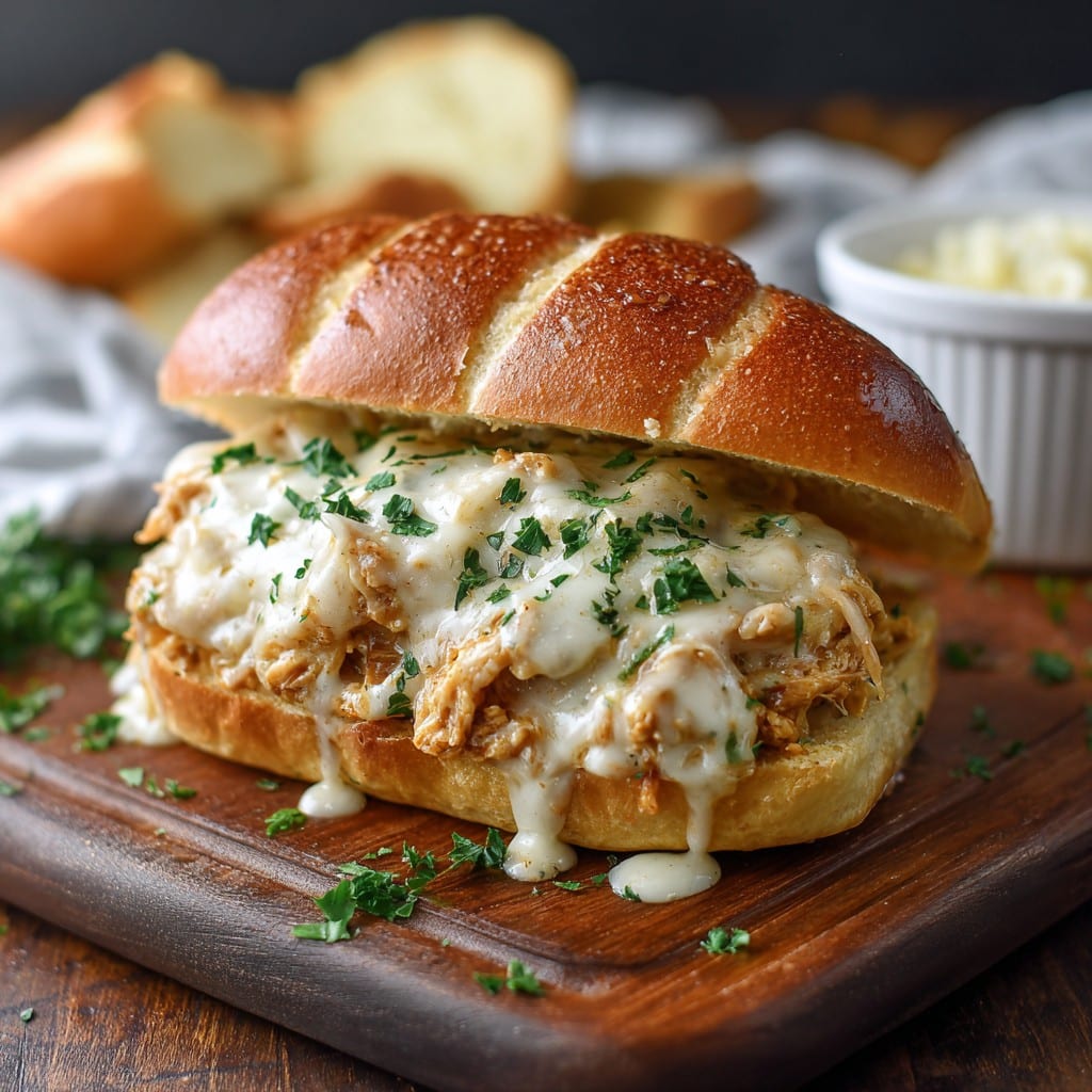 Chicken Alfredo Sloppy Joes – Creamy Twist on a Classic Sandwich