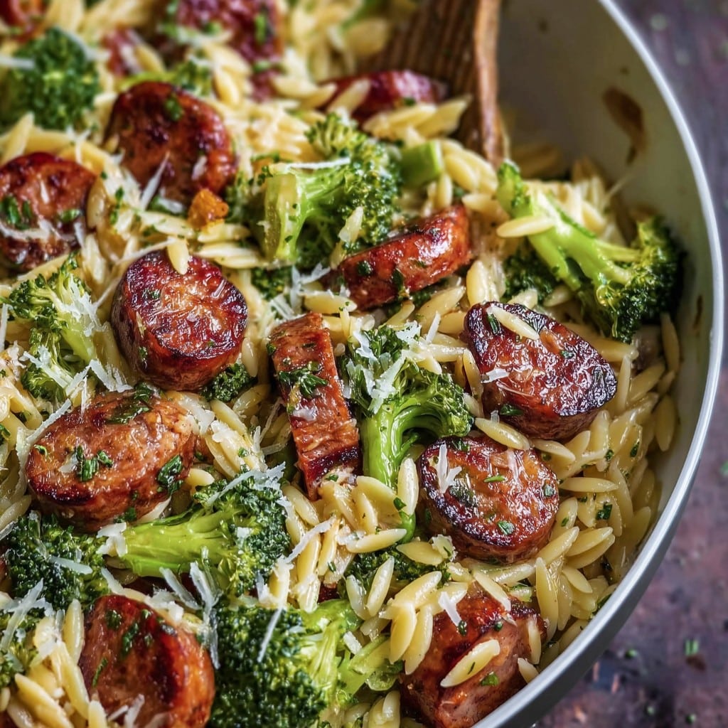 Chicken Sausage Broccoli Orzo: My No-Fuss Comfort Dinner