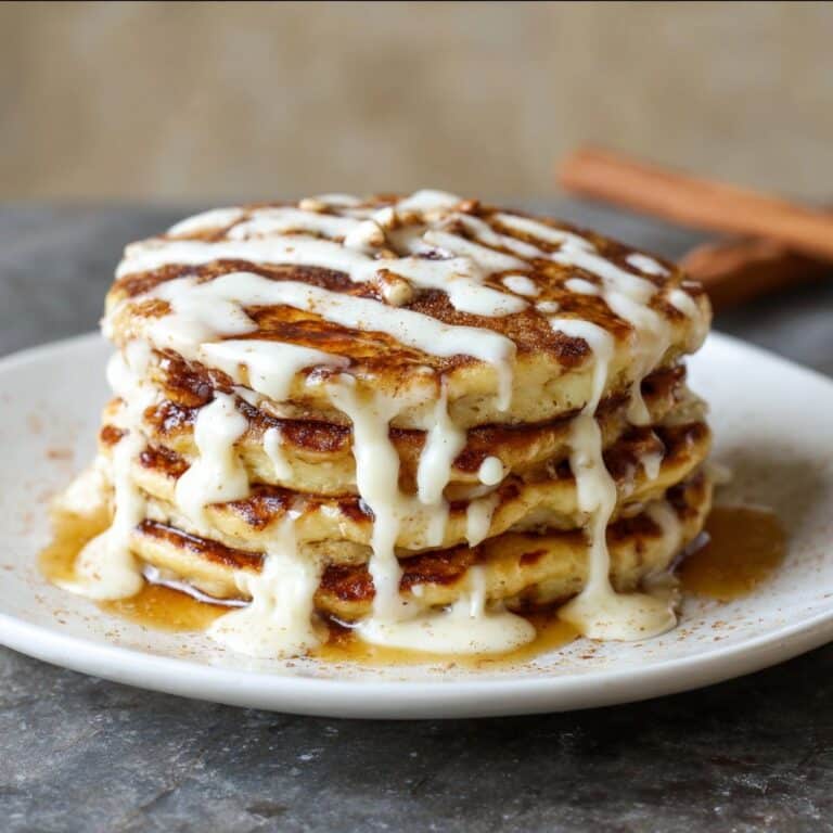 Cinnamon Roll Cottage Cheese Pancakes That Taste Like Home
