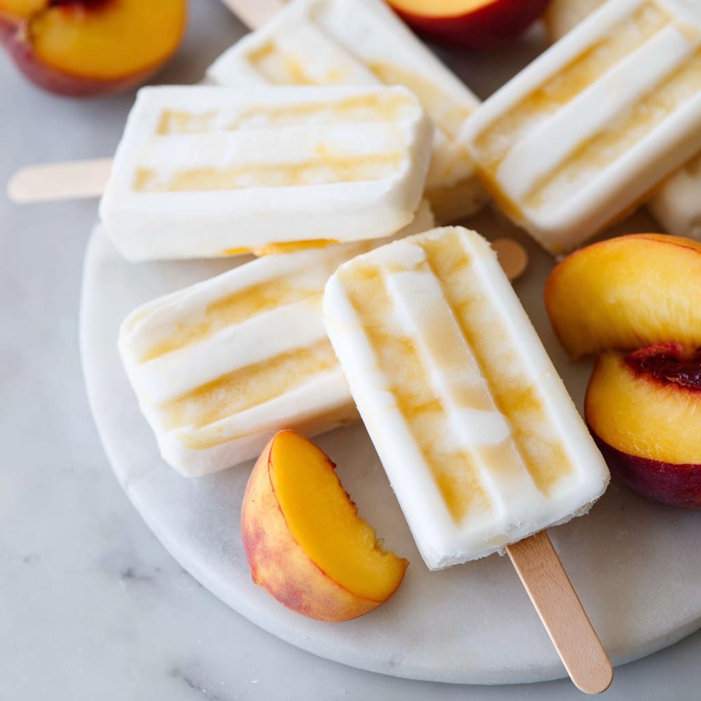 Coconut Peach Popsicles: My Real Life Go-To Summer Treat
