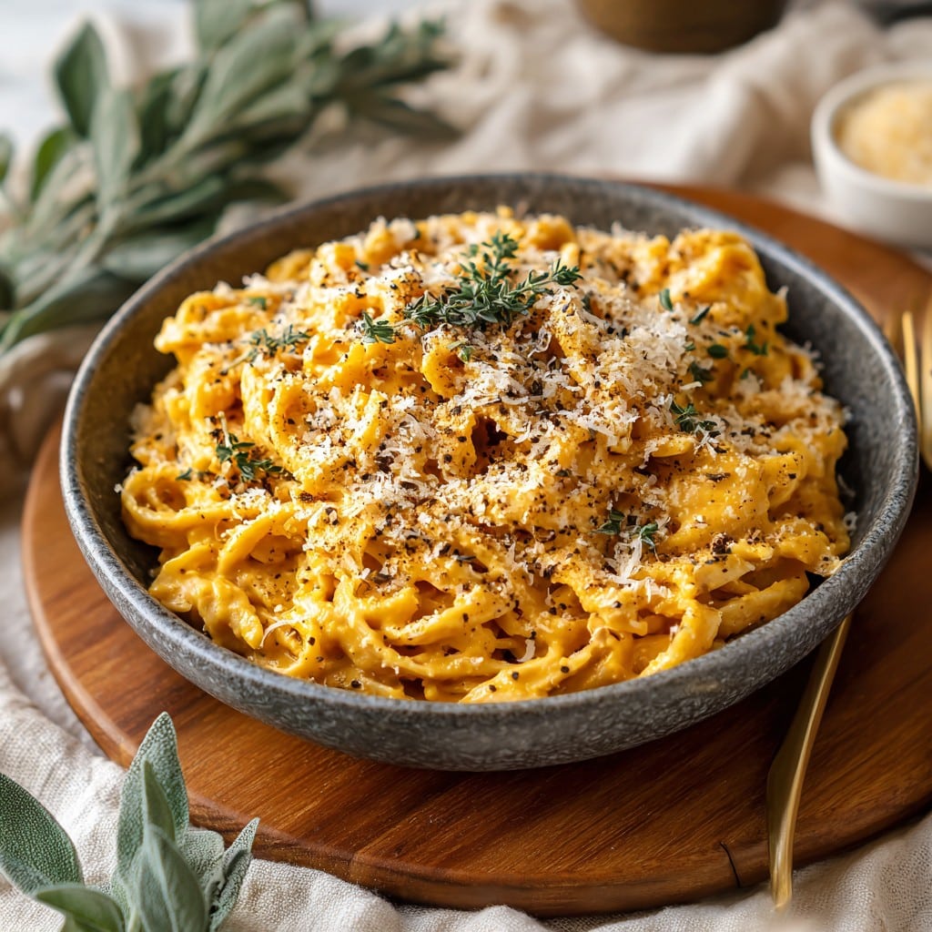 Cozy Up with Creamy Pumpkin Alfredo Pasta