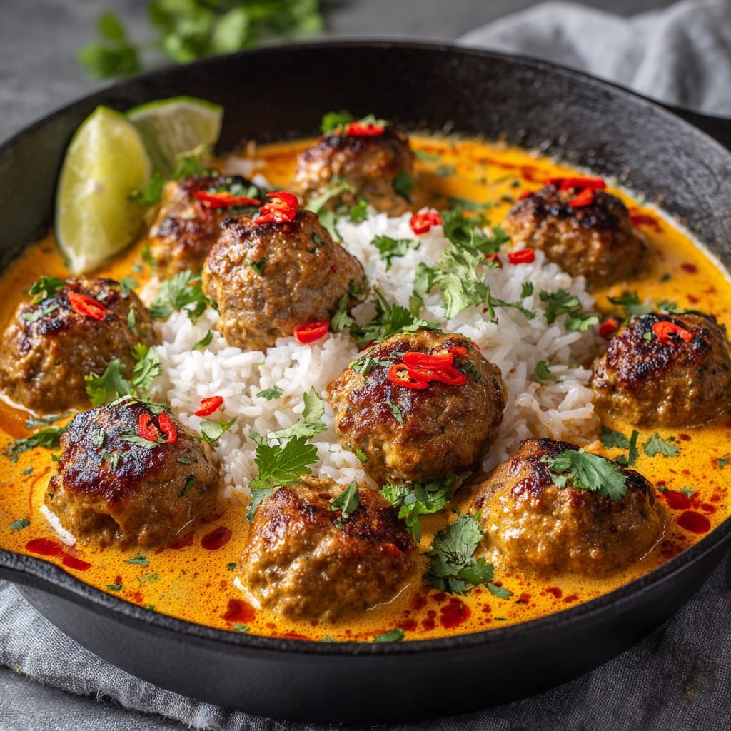 Creamy Coconut Curry Meatballs: A Chatty Homemade Recipe Guide