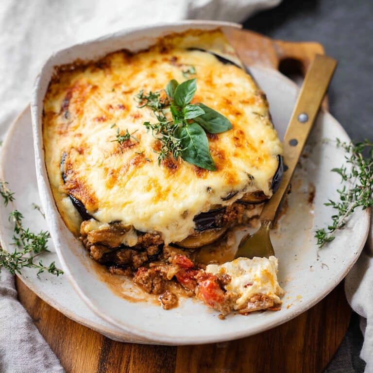 Eggplant Ground Turkey Moussaka: A Home Cook’s Take