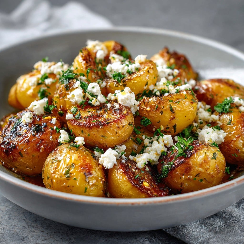 Greek Feta Roast Potatoes