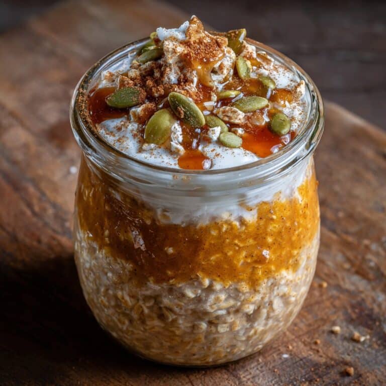 High Protein Pumpkin Overnight Oats: My Go-To Easy Breakfast
