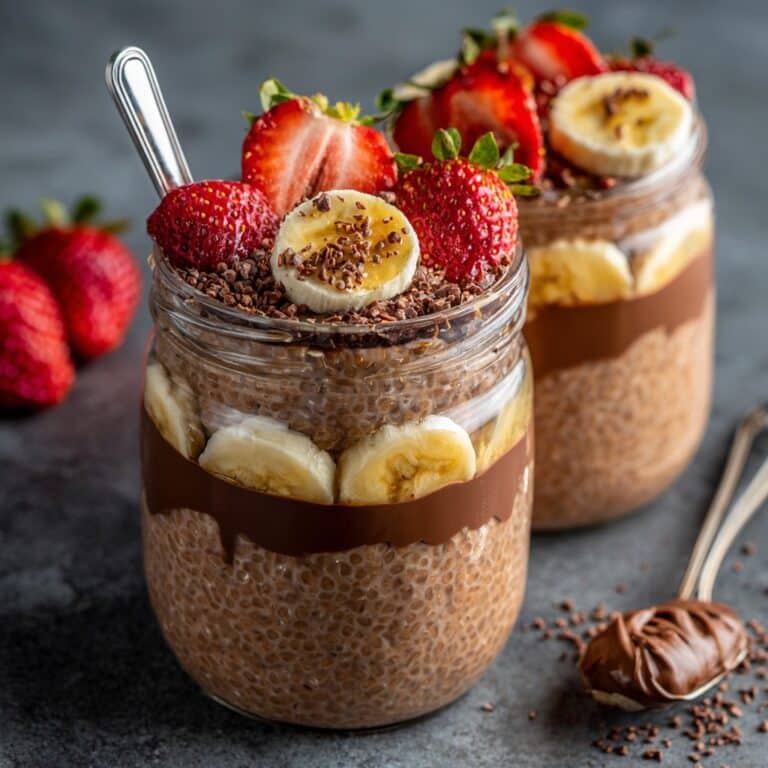 Nutella Breakfast in a Jar: Overnight Oats Recipe for Busy Mornings