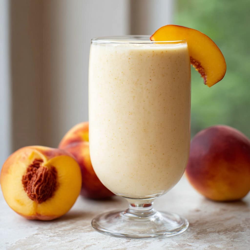 Peach Yogurt Smoothie: My Go-To Summer Sip with a Twist