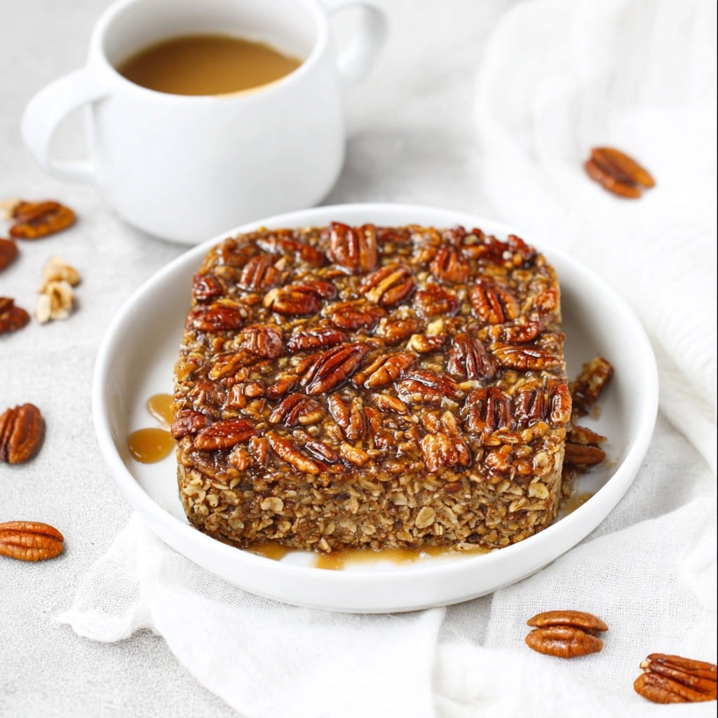 Pecan Pie Baked Oatmeal (Gluten-Free, Vegan-Friendly)