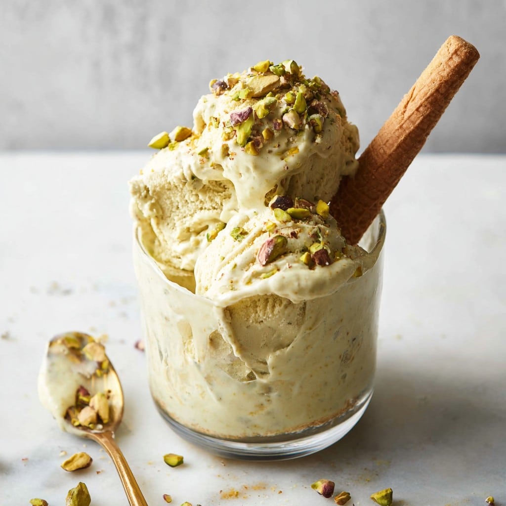 Pistachio Cottage Cheese Ice Cream