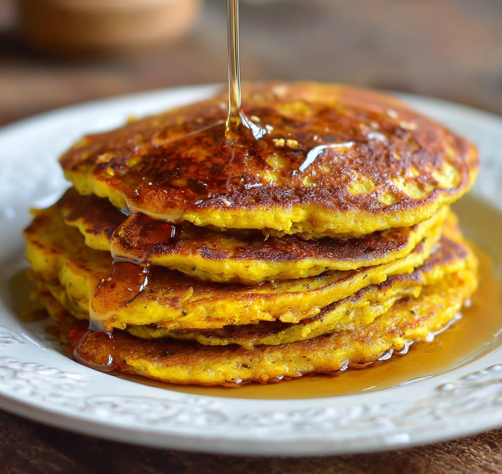 Pumpkin Cottage Cheese Pancake