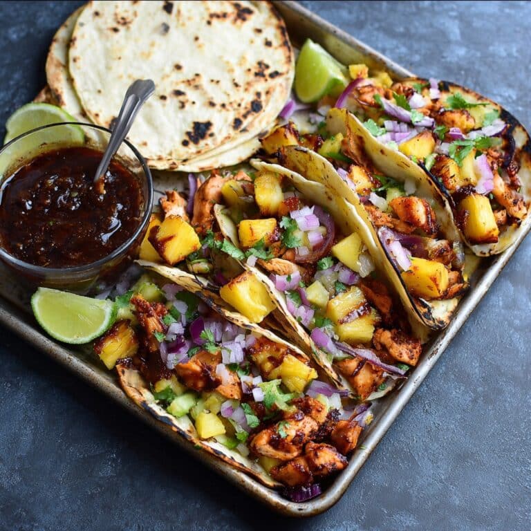 Sheet Pan Chicken, Chipotle & Pineapple Tacos Guide