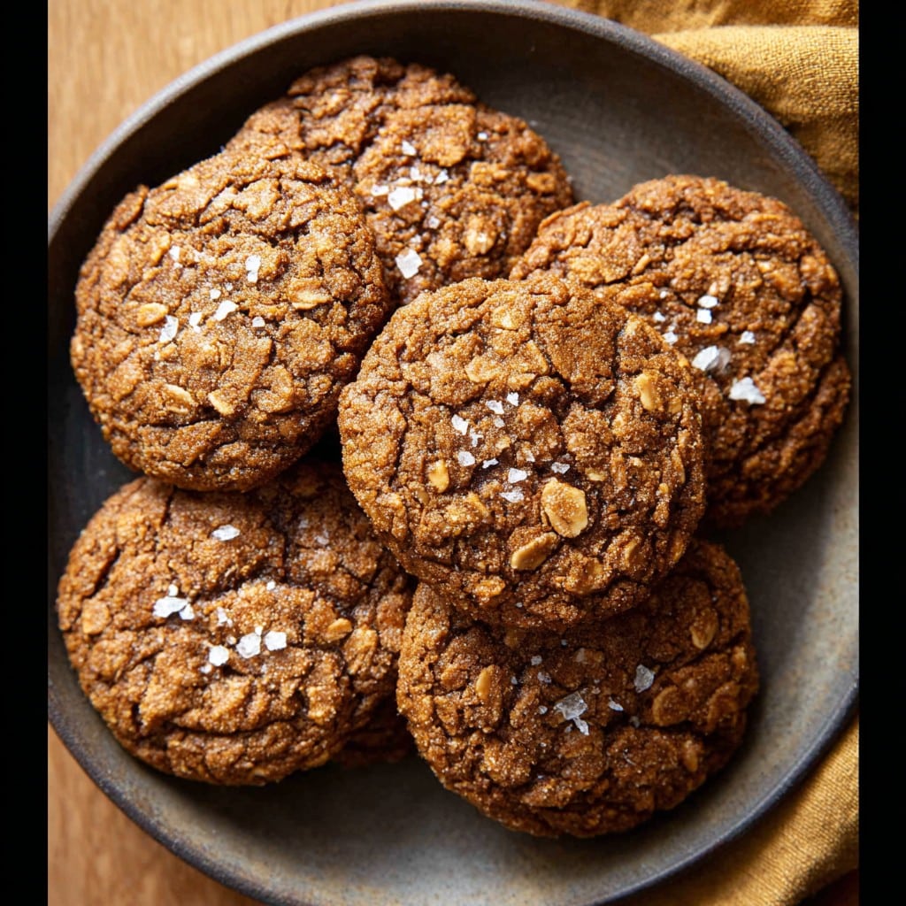 Spiced Oatmeal Molasses Cookies