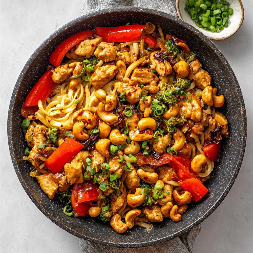 Spicy Cashew Chicken Noodle Bowls: My Go-To Comfort Dish