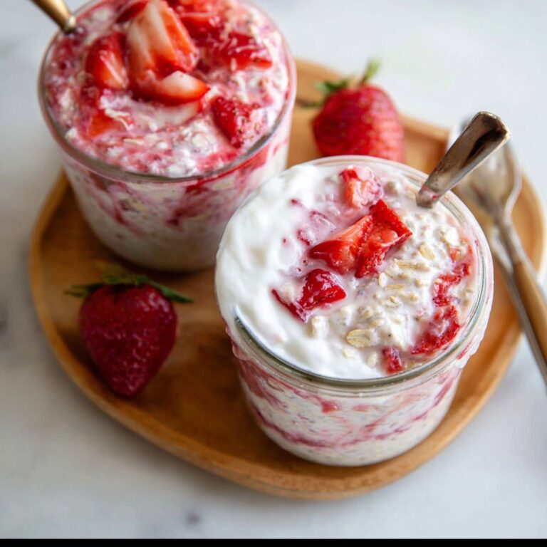 Strawberries & Cream Overnight Oats: My Go-To Easy Breakfast