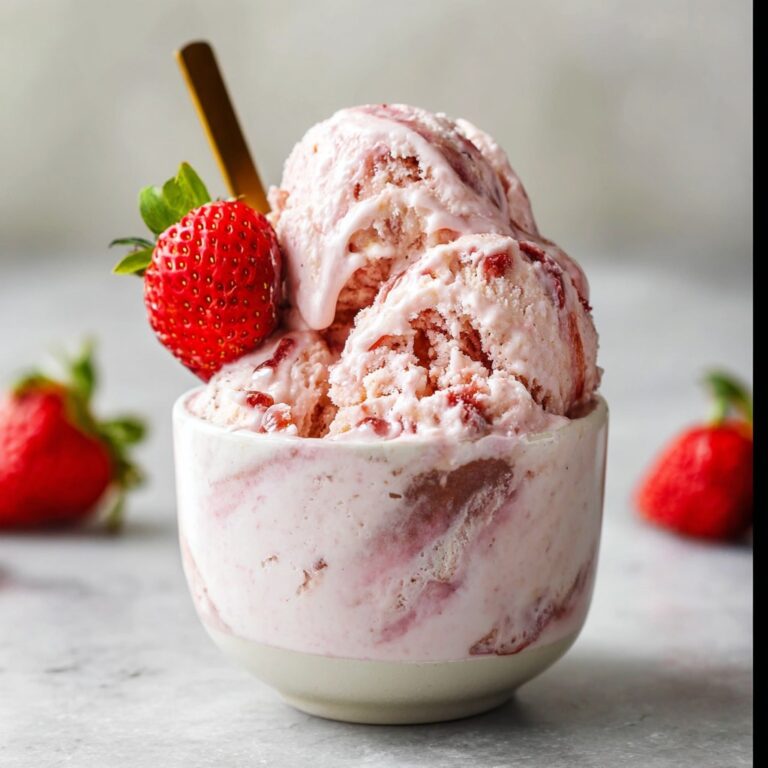 Strawberry Cottage Cheese Ice Cream: A Cheerful Chill-Down Treat