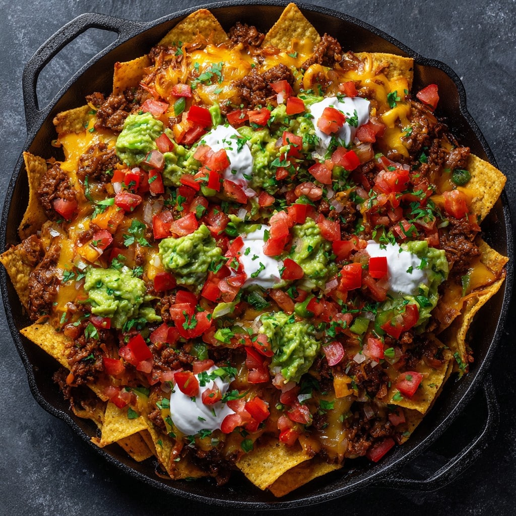 Tex-Mex Loaded Beef Nachos