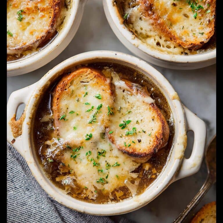 Vegetarian French Onion Soup to Warm Your Cockles