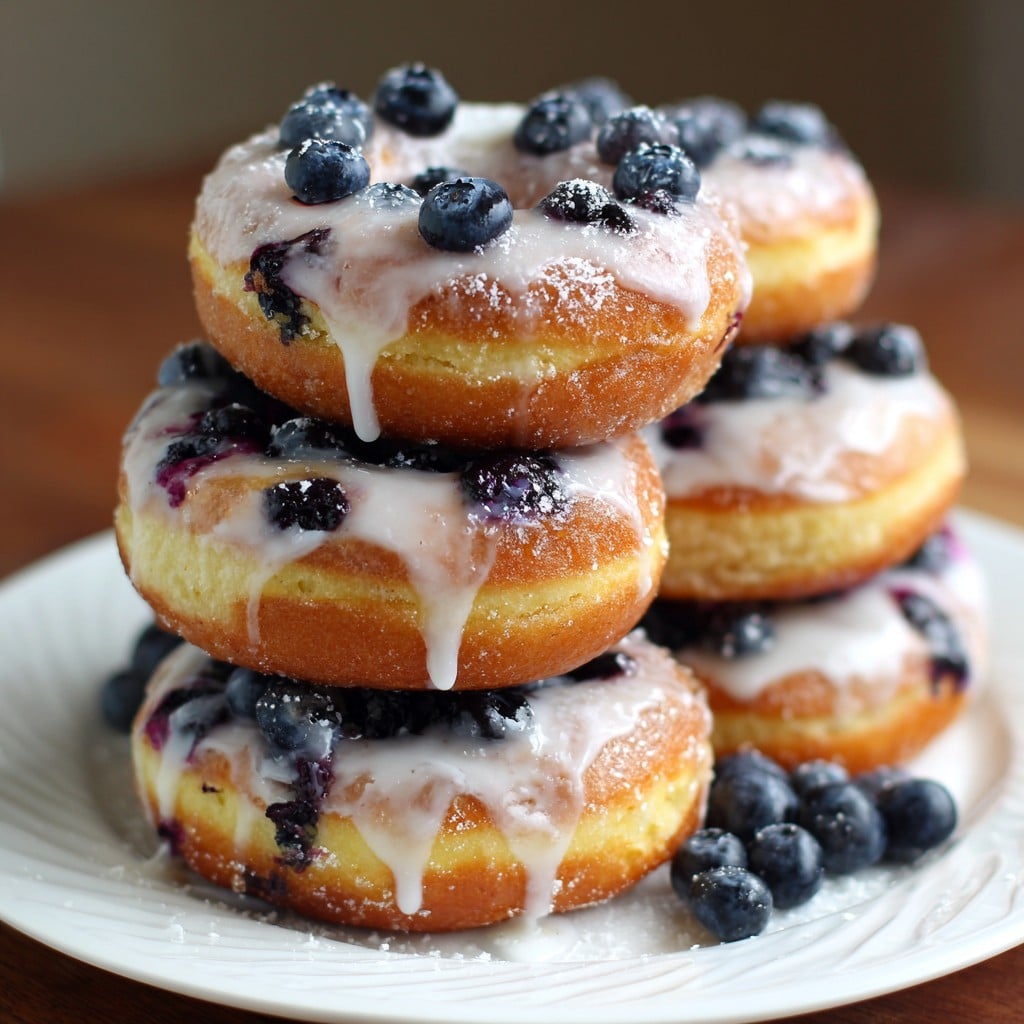 Blueberry Cake Donuts