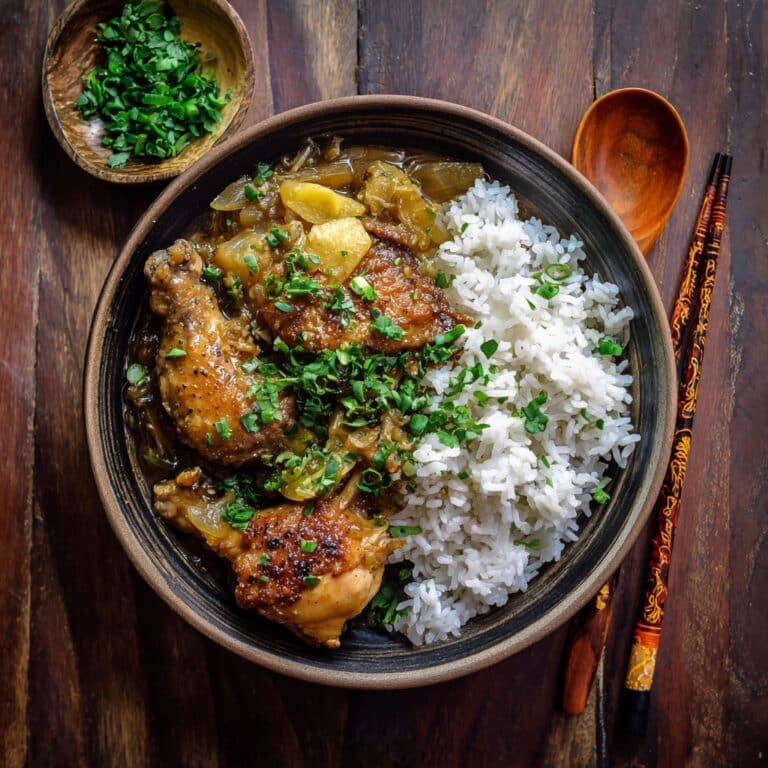 Brothy Miso Ginger Chicken and Rice