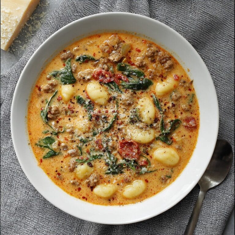 Creamy Italian Sausage Gnocchi Soup