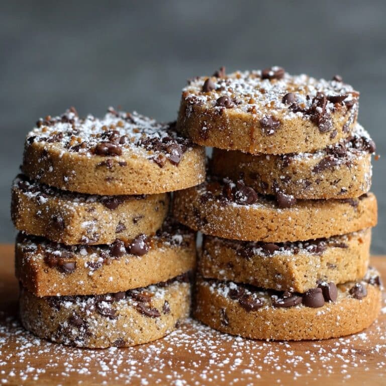 Crispy Espresso Shortbread Cookies with Chocolate Toffee