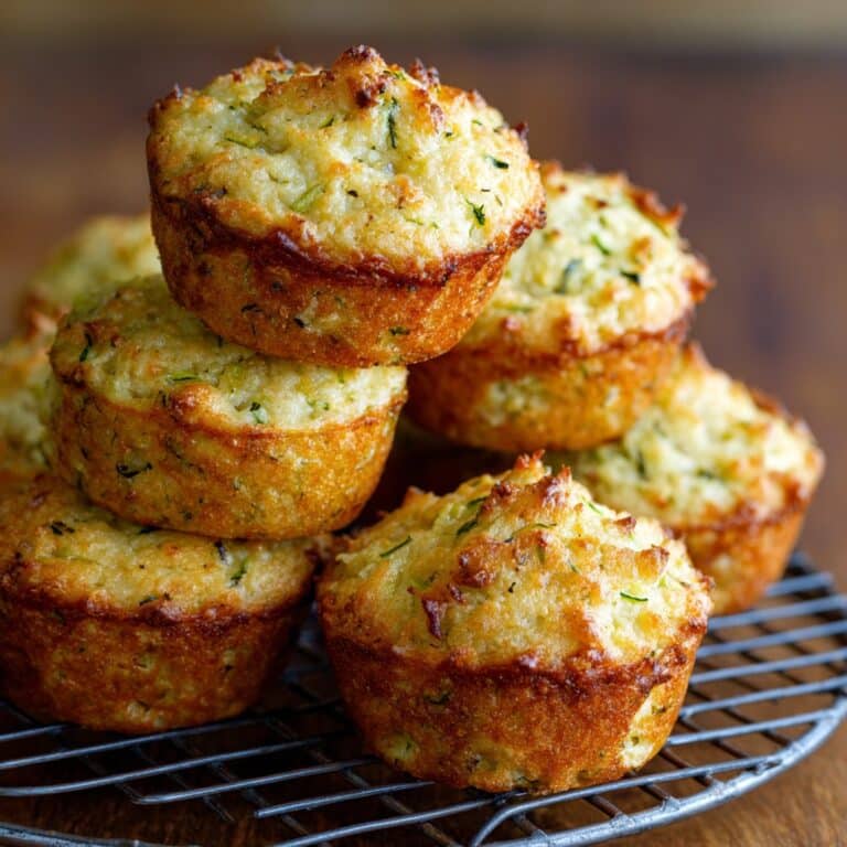 Crispy Parmesan Zucchini Muffins